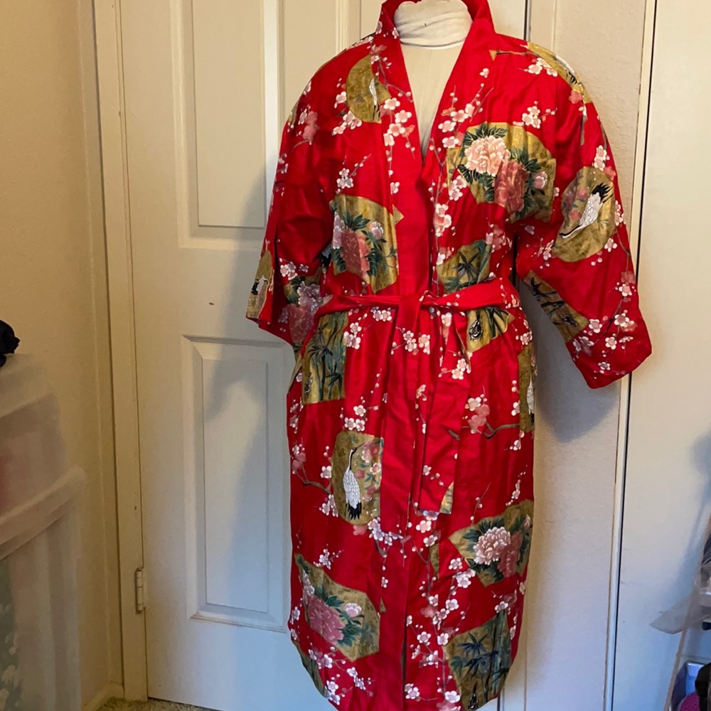 Japanese Geisha Kimono 100% Cotton made in Japan by Sakurai Shoji